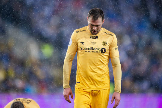 Brede Moe of Bodø/Glimt looks dejected
