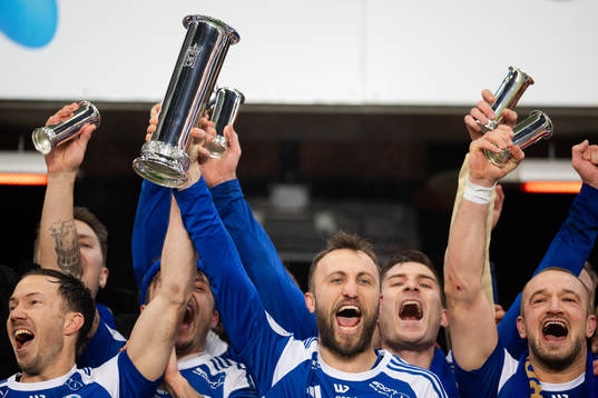 Magnus Wolff Eikrem of Molde celebrates