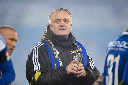 Head coach Erling Moe of Molde celebrates