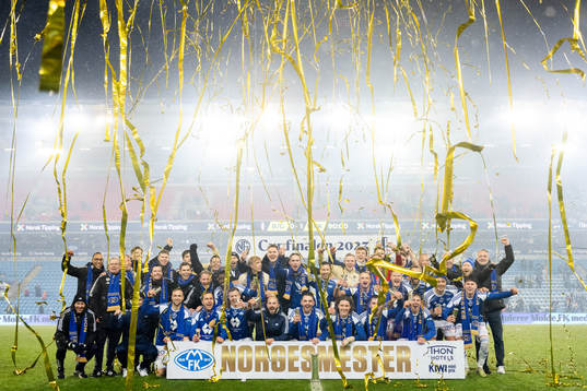 Players of Molde celebrate