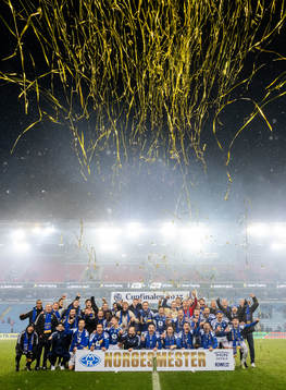 Players of Molde celebrate