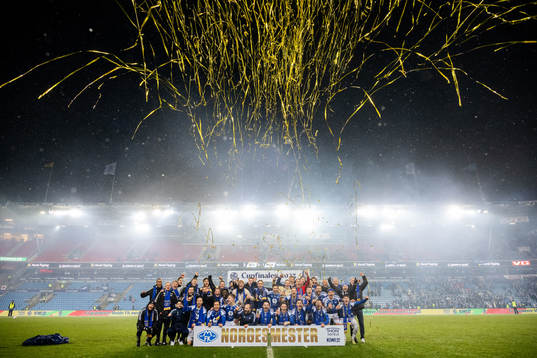 Players of Molde celebrate