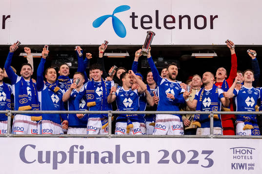 Players of Molde celebrate