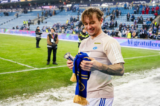 Fredrik Gulbrandsen of Molde celebrate