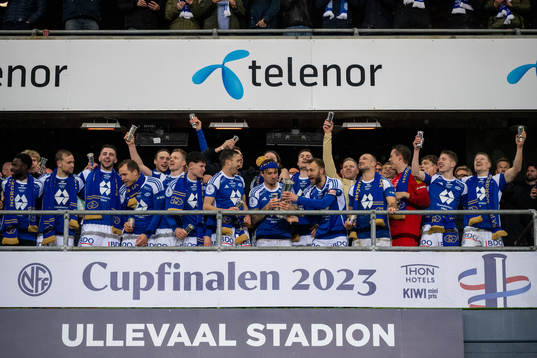 Players of Molde celebrate