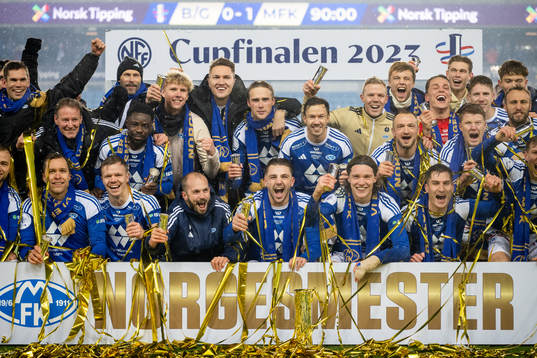 Players of Molde celebrate