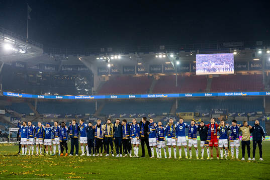 Players of Molde celebrate