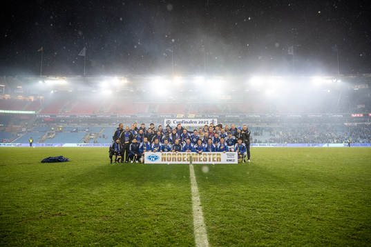 Players of Molde celebrate