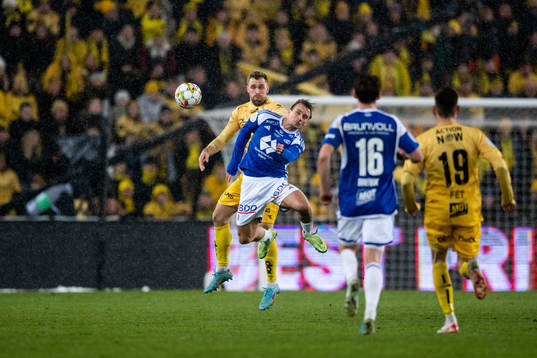 Brede Moe of Bodø/Glimt and Fredrik Gulbrandsen of Molde