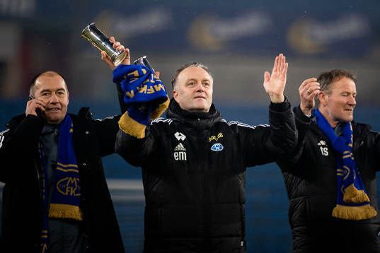 Head coach Erling Moe of Molde celebrates