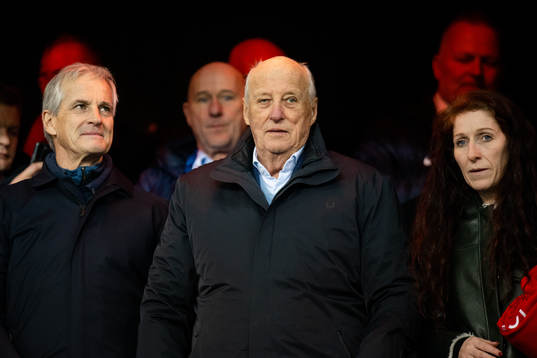Jonas Gahr Støre, prime minister of Norway, King Harald V