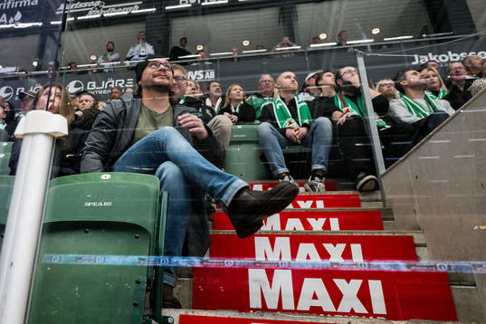 Leksands tränare Björn Hellkvist på läktarplats