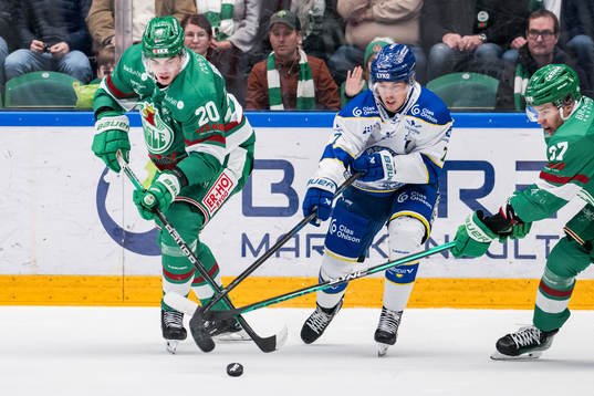 Rögles Lian Bichsel och Leksands Marcus Karlberg
