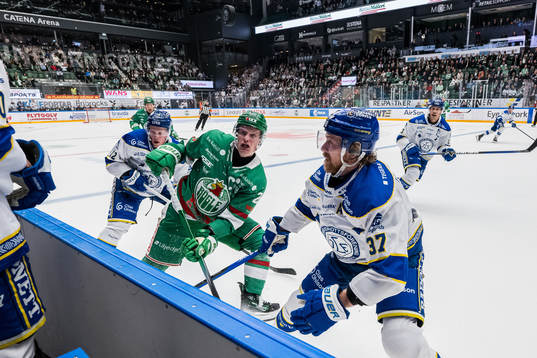 Rögles Anton Bengtsson  och Leksands Anton Lindholm