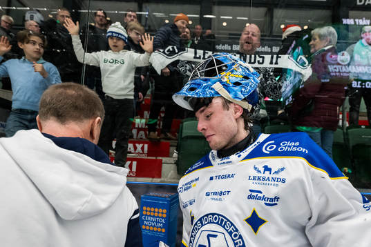 Leksands målvakt Filip Larsson