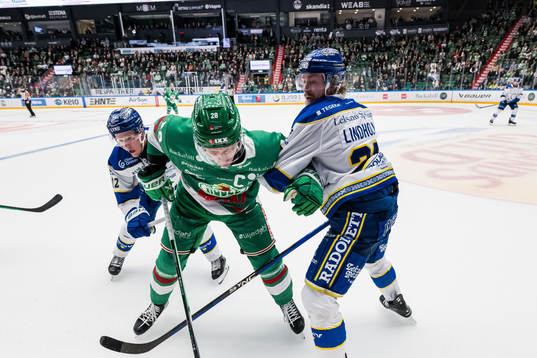 Rögles Anton Bengtsson  och Leksands Anton Lindholm