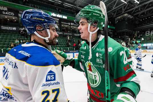 Leksands Marek Hrivik  och Rögles Lian Bichsel