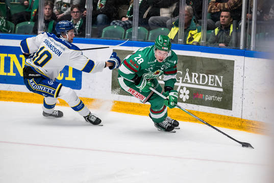 Leksands Anton Johansson och Rögles Anton Bengtsson