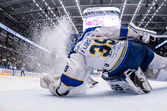 Leksands målvakt Filip Larsson