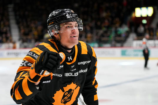 Skellefteås Andreas Johnson jublar