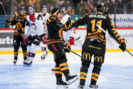 Skellefteås Andreas Johnson jublar