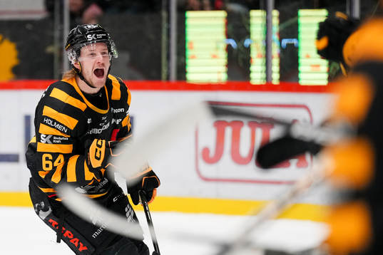 Skellefteås Jonathan Pudas jublar