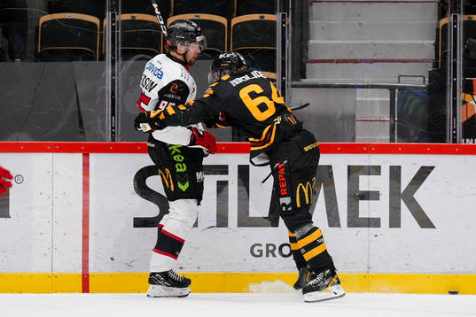 Malmö Redhawks Carl Persson och Skellefteås Jonathan Pudas