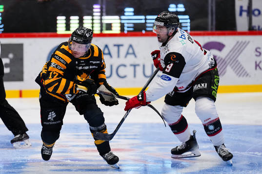 Skellefteås Pär Lindholm och Malmö Redhawks Alan Quine
