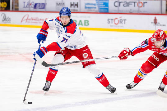 Oskarshamns Viktor Lodin och Timrås Anton Lander