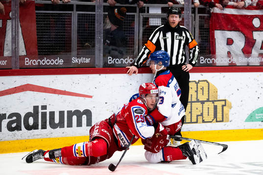 Timrås Filip Hållander och Oskarshamns Niclas Burström