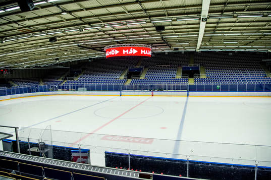 Malmö istadion innan ishockeymatchen i NDHL mellan Malmö
