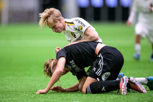Rosenborgs Sander Sommerseth och AIKs Andreas Redkin
