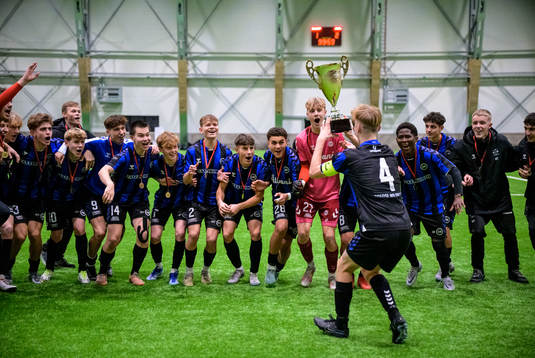 Odenses spelare jublar efter