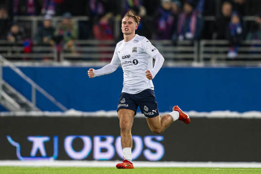 Mikkel Rakneberg of Kristiansund celebrates