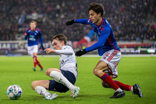 Marius Broholm of Kristiansund and Magnus Riisnæs of