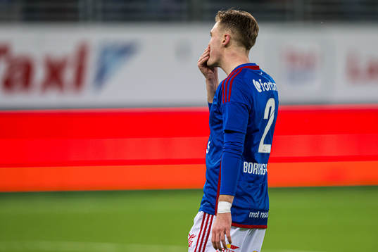 Christian Borchgrevink of Vålerenga looks dejected