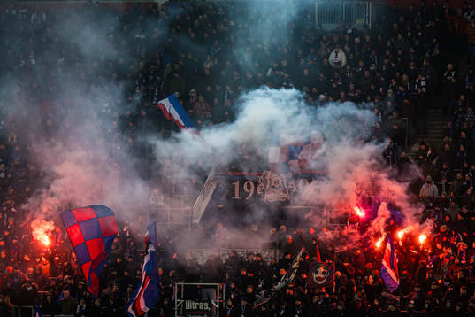 Spectators in the stands