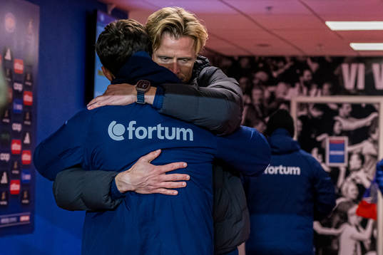 Andreas Aalbu of Vålerenga looks dejected