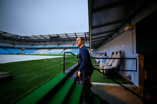 Christoffer Karlsson, planskötare på Eleda Stadion