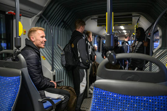 Sports director Martin Eriksson and Mikkel Rygaard Jensen