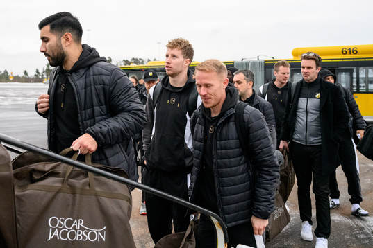 Samuel Gustafson and Mikkel Rygaard Jensen of Häcken