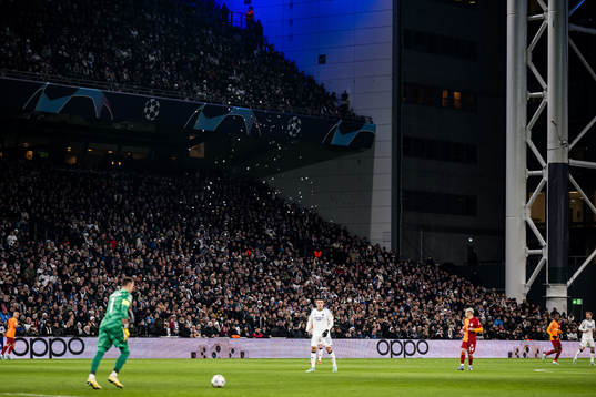 Spectators throwing items