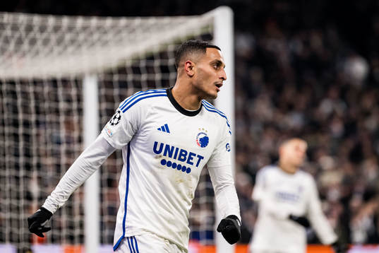 Elias Achouri of FC Copenhagen looks dejected