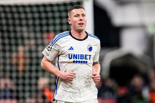Lukas Lerager of FC Copenhagen celebrates