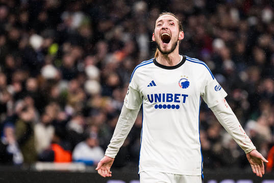 Rasmus Falk of FC Copenhagen celebrates