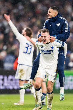Viktor Claesson of FC Copenhagen Elias Achouri of FC