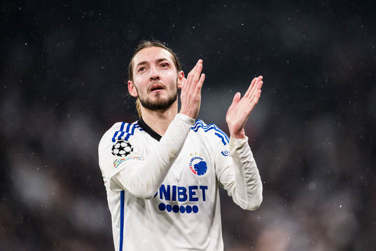 Rasmus Falk of FC Copenhagen celebrates