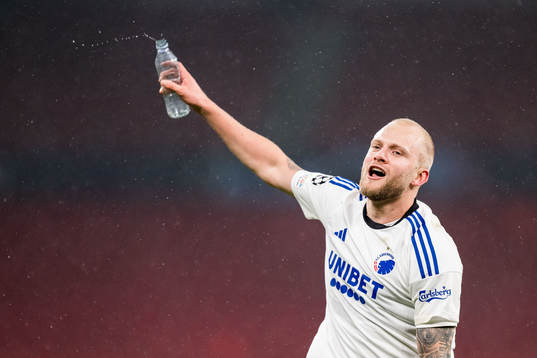 Nicolai Boilesen of FC Copenhagen celebrates