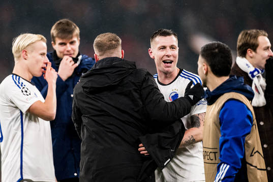 Lukas Lerager of FC Copenhagen celebrates