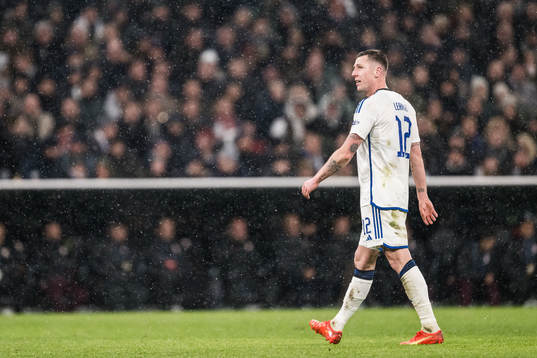 Lukas Lerager of FC Copenhagen leaves the pitch